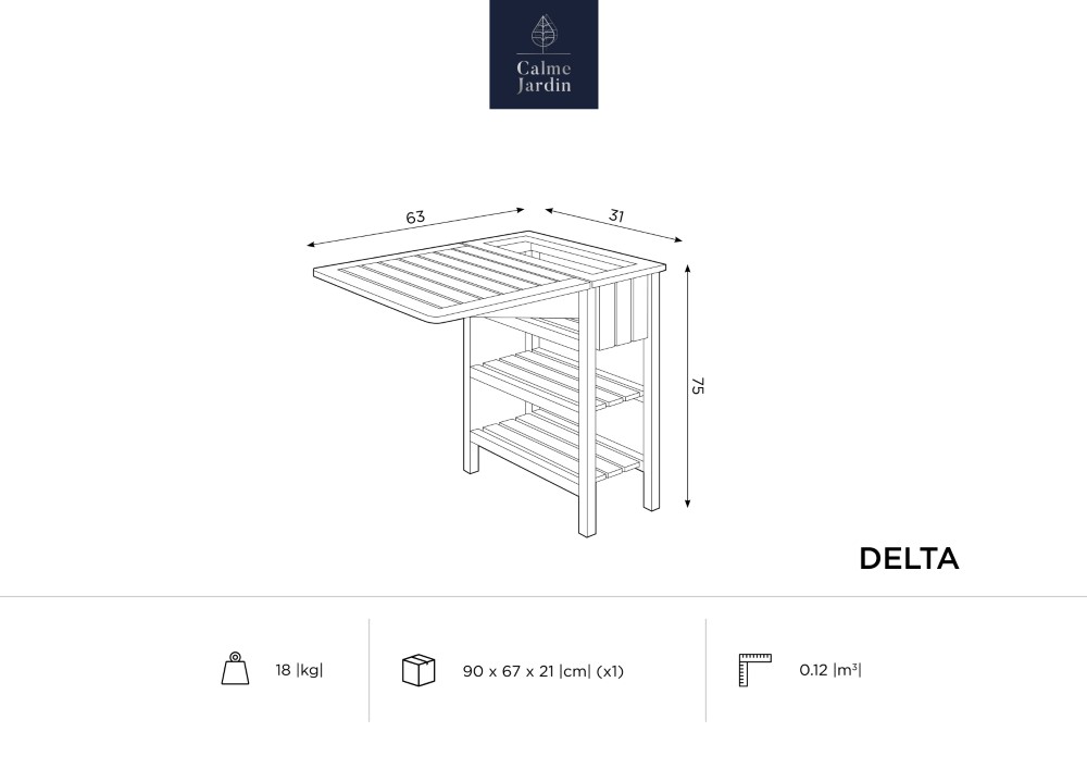 Calme-jardin.com - Delta Outdoor extendable table